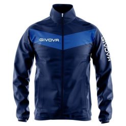 Kurtka przeciwdeszczowa Givova Rain niebieska 3XL. Niebieskie kurtki Givova, xl, bez wzorów, bez kaptura, na fitness i siłownię. Za 84.00 zł.
