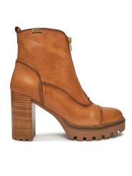 Pikolinos Botki Cervera W1J-8829 Brązowy. Brązowe botki Pikolinos, bez wzorów, ze skóry, bez obcasa, na słupku, bez zapięcia. Za 679.99 zł.