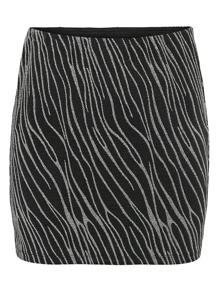 Noisy may Spódnica w kolorze srebrno-czarnym rozmiar: M. Czarne spódnice Noisy May, m, bez wzorów, mini. Za 79.03 zł.