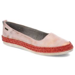 Espadryle damskie Maciejka, wsuwane espadryle z połyskującej skóry naturalnej i płaska jasną podeszwą, miedziane, 02938-32-00-5. Brązowe espadryle Maciejka, bez wzorów, ze skóry, eleganckie, bez obcasa, na płaskiej podeszwie. Za 169.00 zł.
