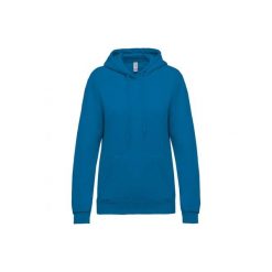 Bluza damska z kapturem Kariban. Niebieskie bluzy z kapturem KARIBAN, xl, bez wzorów, z bawełny, z kapturem. Za 181.00 zł.