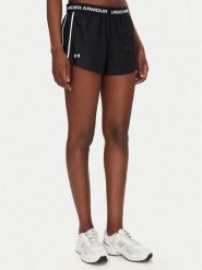 Under Armour Szorty sportowe Tech™ Play Up 1389882 Czarny Regular Fit. Czarne szorty sportowe Under Armour, bez wzorów, z syntetyku, na fitness i siłownię. Za 79.99 zł.