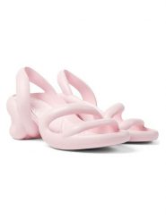 Camper Sandały "Kobarah" w kolorze jasnoróżowym na obcasie rozmiar: 44. Różowe sandały Camper, bez wzorów, z otwartym noskiem, bez obcasa, na koturnie, bez zapięcia. Za 260.99 zł.