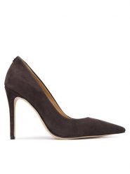 MICHAEL Michael Kors Szpilki Elyse 40F5EYHP1S Brązowy. Brązowe szpilki MICHAEL Michael Kors, bez wzorów, ze skóry, bez obcasa, na szpilce, bez zapięcia. Za 539.99 zł.