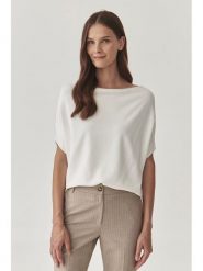TATUUM Bluzka "Ati" w kolorze kremowym rozmiar: XS. Brązowe bluzki Tatuum, xs, bez wzorów, bez kołnierzyka, bez ramiączek. Za 118.01 zł.