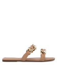 MEXX Klapki WYL021123-01 Brązowy. Brązowe klapki Mexx, bez wzorów, z syntetyku, bez obcasa, bez zapięcia. Za 99.99 zł.