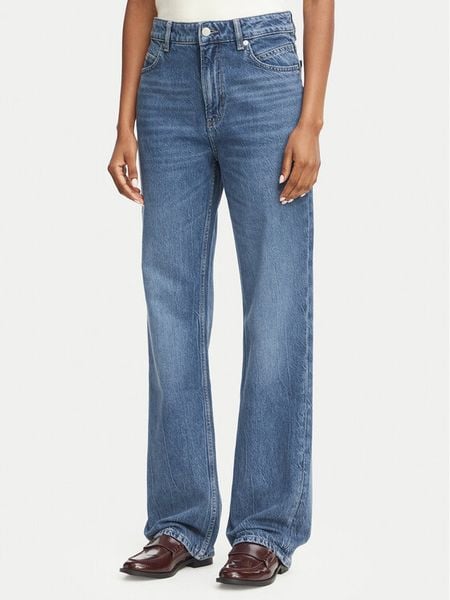 BOSS Jeansy 50569173 Niebieski Straight Leg. Niebieskie jeansy Boss, bez wzorów, z bawełny. Za 509.99 zł.