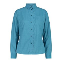 Koszula damska turystyczne CMP 34S6306. Niebieskie koszule CMP, s, bez wzorów, sportowe, bez kołnierzyka, bez ramiączek. Za 280.90 zł.