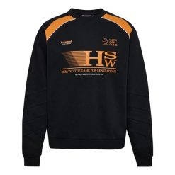 Bluza oversize Hummel Crew HSW. Czarne bluzy Hummel, l, bez wzorów, z bawełny, bez ramiączek, bez kaptura. Za 266.85 zł.
