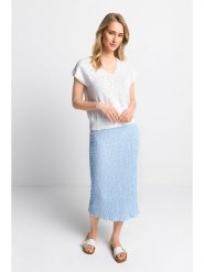 Rich & Royal Sweter w kolorze białym rozmiar: XL. Białe swetry Rich & Royal, xl, bez wzorów, ze splotem, bez ramiączek. Za 163.26 zł.