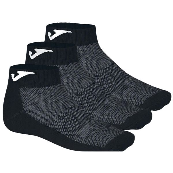 Skarpety tenisowe Joma Ankle Socks 3 szt. Czarne skarpetki Joma, bez wzorów. Za 40.00 zł.