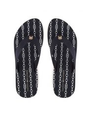 Tommy Hilfiger Japonki Im Th Chainprint Midwedge Sandal FW0FW08527 Granatowy. Niebieskie japonki Tommy Hilfiger, bez wzorów, z materiału. Za 149.99 zł.