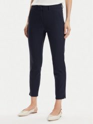 Marella Spodnie materiałowe Macario 2413131031200 Granatowy Regular Fit. Niebieskie spodnie materiałowe Marella, bez wzorów, z bawełny. Za 379.99 zł.