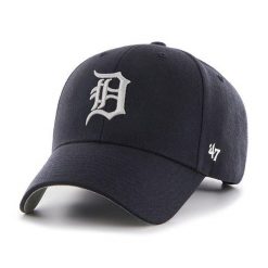 Brand `47 czapka z daszkiem Detroit Tigers Navy B-MVP09WBV-NYJ granatowy OSFM. Niebieskie czapki z daszkiem 47 Brand, bez wzorów. Za 139.00 zł.