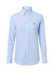 Polo Ralph Lauren Damska bluzka koszulowa Kobiety Bawełna niebieski|biały w paski, XL. Białe t-shirty sportowe Polo Ralph Lauren, xl, bez wzorów, z bawełny, bez ramiączek. Za 739.95 zł.