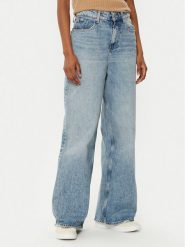 Tommy Hilfiger Jeansy WW0WW43705 Niebieski Wide Leg. Niebieskie jeansy Tommy Hilfiger, bez wzorów, z bawełny. Za 379.99 zł.
