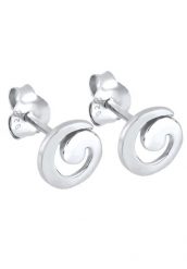 Elli Kolczyki sztyfty damskie Spiral Geo Basic Playful w srebrze próby 925 Sterling Silver 1 ct Damski. Szare kolczyki Elli, srebrne. Za 333.99 zł.