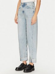 ViCOLO Jeansy DD5126 Błękitny Boyfriend Fit. Niebieskie jeansy ViCOLO, l, bez wzorów, z bawełny. Za 239.99 zł.