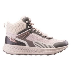 Buty Elbrus Eline Mid 92800623809 z membraną beżowe beżowy. Brązowe buty trekkingowe z gumy, bez zapięcia. Za 495.94 zł.