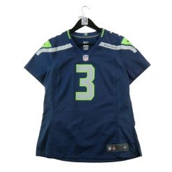 Second life - Nike damska koszulka NFL Seattle Seahawks 3 - Jak nowy. Niebieskie t-shirty sportowe Nike, l, bez wzorów, bez ramiączek, na fitness i siłownię. Za 149.06 zł.