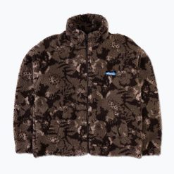 Bluza polarowa damska KAVU Loven. Brązowe bluzy bez kaptura KAVU, bez wzorów, z polaru, bez kaptura, trekkingowe. Za 449.99 zł.