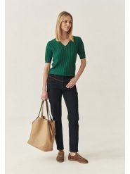 TATUUM Sweter w kolorze zielonym rozmiar: S. Zielone swetry Tatuum, s, bez wzorów, prążkowane, bez ramiączek. Za 82.83 zł.