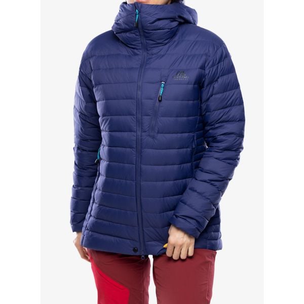 Kurtka puchowa damska Mountain Equipment Earthrise Hooded Jacket. Niebieskie kurtki narciarskie MOUNTAIN EQUIPMENT, na zimę, xs, bez wzorów, z puchu, bez kaptura, narciarskie. Za 802.99 zł.