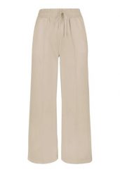 Spodnie dresowe z szeroką nogawką N-ERLA. Brązowe spodnie dresowe Volcano, bez wzorów, z dresówki. Za 149.99 zł.