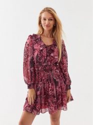 Guess Sukienka codzienna W3YK50 WFJJ2 Bordowy Regular Fit. Czerwone sukienki Guess, na co dzień, m, z aplikacjami, z syntetyku, bez kołnierzyka, bez ramiączek, proste. Za 269.99 zł.