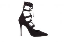 Czółenka Bayla-067 130336 Nobuck Black, Skóra naturalna - 40. Czarne czółenka Bayla, bez wzorów, z materiału, bez obcasa, na szpilce, bez zapięcia. W wyprzedaży za 89.10 zł.