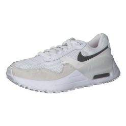 Buty do chodzenia damskie Nike Air Max System. Białe buty treningowe Nike, bez wzorów, z materiału, bez zapięcia, trekkingowe, nike air max. Za 508.90 zł.