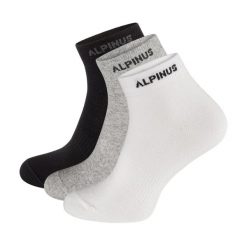 Skarpety trekkingowe dla dorosłych Alpinus Puyo 3pack czarne, szare, białe. Białe skarpetki Alpinus, bez wzorów. Za 39.00 zł.