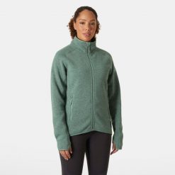 Damski polar Helly Hansen Varde 2.0. Zielone bluzy z polaru Helly Hansen, bez wzorów, z polaru. Za 553.50 zł.