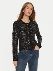 MICHAEL Michael Kors Kardigan MF460Z6F5L Czarny Regular Fit. Czarne swetry MICHAEL Michael Kors, l, bez wzorów, z wiskozy, bez ramiączek. Za 1,549.00 zł.