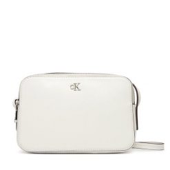 Torebka Calvin Klein. Białe listonoszki Calvin Klein, bez wzorów, bez dodatków. Za 279.99 zł.