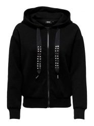 ONLY Bluza w kolorze czarnym rozmiar: S. Czarne bluzy ONLY, s, bez wzorów, bez ramiączek, bez kaptura. Za 101.47 zł.