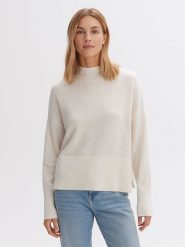 OPUS Sweter w kolorze kremowym rozmiar: 40. Brązowe swetry Opus, bez wzorów, z wełny, bez ramiączek. Za 145.26 zł.