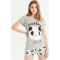Dwuczęściowa piżama z pandą - Szary. Piżamy marki Sinsay. Za 39.99 zł.