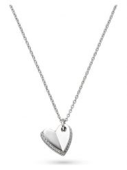 S.Oliver Srebrny naszyjnik z zawieszką - dł. 45 cm rozmiar: onesize. Szare naszyjniki S.Oliver, z materiału, z cyrkonią, srebrne. Za 143.99 zł.