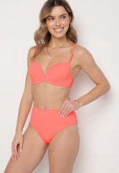 Różowe Klasyczne Bikini Majtki Typu Figi i Biustonosz Natinela. Czerwone bikini Born2be, bez wzorów, klasyczne. W wyprzedaży za 63.74 zł.