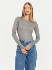 Marc O'Polo Bluzka 408 2028 52447 Szary Slim Fit. Szare bluzki Marc O'Polo, xxl, bez wzorów, z lyocellu, bez kołnierzyka, bez ramiączek. Za 189.99 zł.