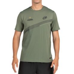 T-shirt Bullpadel Canards. Zielone t-shirty bullpadel, bez wzorów, z materiału, sportowe, bez kołnierzyka, bez ramiączek. Za 222.85 zł.