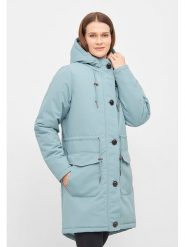Derbe Parka przeciwdeszczowa w kolorze błękitnym rozmiar: 38. Niebieskie kurtki przeciwdeszczowe Derbe, s, bez wzorów, bez kaptura. Za 339.80 zł.