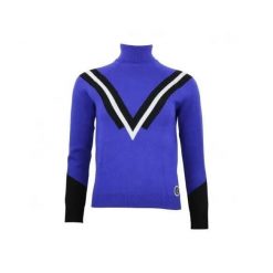 Damski sweter z golfem Peak Mountain Adonie. Niebieskie swetry Peak Mountain, xl, bez wzorów, z nylonu, eleganckie, bez ramiączek. Za 235.00 zł.