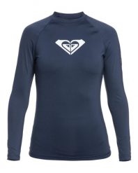 Damska koszulka lycrowa UPF50 do snorkelingu. Niebieskie t-shirty sportowe Roxy, s, bez wzorów, z elastanu, bez ramiączek, do pływania. Za 129.99 zł.