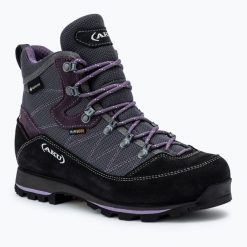 Buty trekkingowe damskie AKU Trekker Lite III Wide GTX. Szare buty trekkingowe Aku, bez zapięcia. Za 869.99 zł.