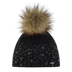 Czapka zimowa Eisbar Rana Lux Crystal MÜ. Czarne czapki zimowe Eisbär, bez wzorów, z dzianiny, eleganckie. Za 359.90 zł.