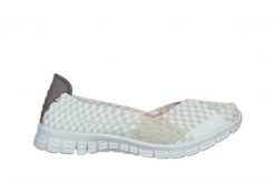 Półbuty Rock Gerta Pearl Silver White 032960, Biały, Materiał - 38. Białe buty sportowe lifestyle Rock Spring, na lato, bez wzorów, z materiału, rockowe, bez obcasa. W wyprzedaży za 164.99 zł.