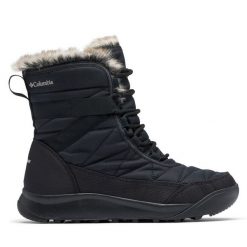 Śniegowce Columbia. Czarne śniegowce Columbia, bez wzorów, bez zapięcia. Za 449.99 zł.