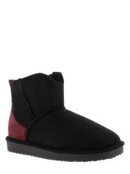 ISLAND BOOT Botki zimowe "Clarington" w kolorze czarno-czerwonym rozmiar: 37. Czarne botki Island Boot, bez wzorów, z materiału, bez obcasa, bez zapięcia. Za 125.25 zł.